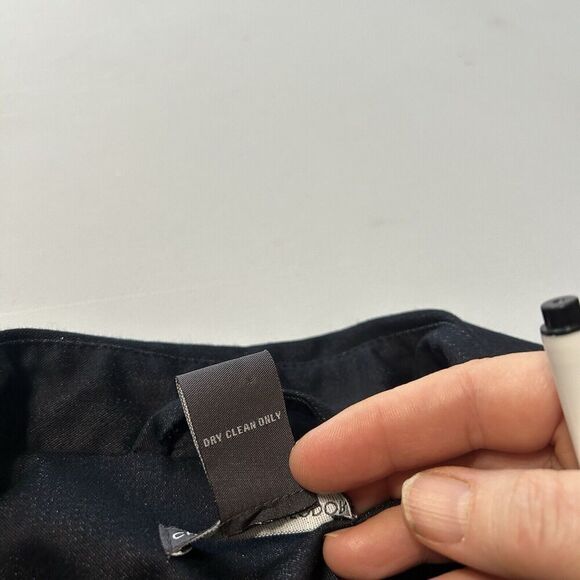 Chelsea and Theodore Short Trenchcoat Jacket Navy Blue Size 12 - Picture 11 of 13